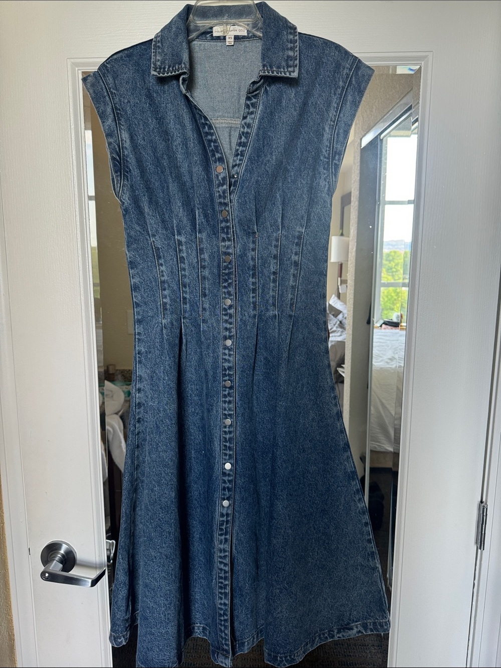House of Harlow 1960 Denim Midi Dress - Blue